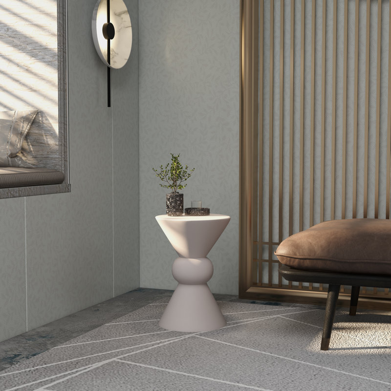 Table d'appoint Wrought Studio Jillayne, Crème
