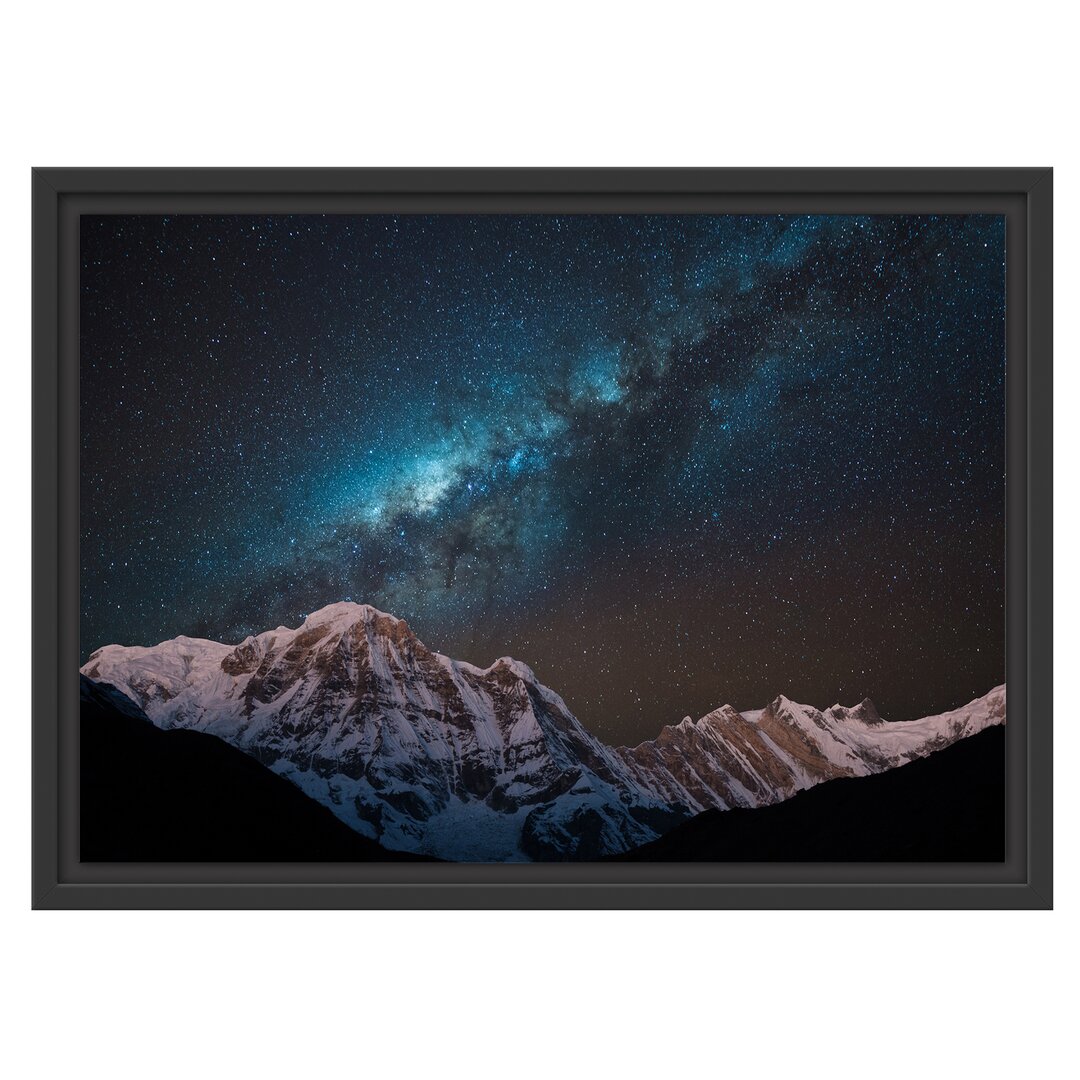 Gerahmtes Wandbild Annapurna bei Nacht