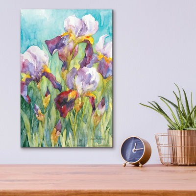 Iris Blue Skies' by Annelein Beukenkamp Acrylic Glass Wall Art, 12" x 16"