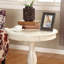 Table d'appoint ronde à piédestal en bois-1018126237
