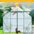 8x10FT Double Door Greenhouse Raised Base and Anchor Aluminum Heavy Duty Walk-in Greenhouses for Outdoor Backyard in All Season-112695381