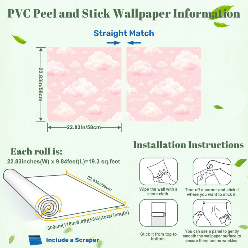 Décoration murale auto-adhésive amovible en papier rose pastel à peler et coller pour armoires de cuisine de chambre à coucher 24 po x 118 po