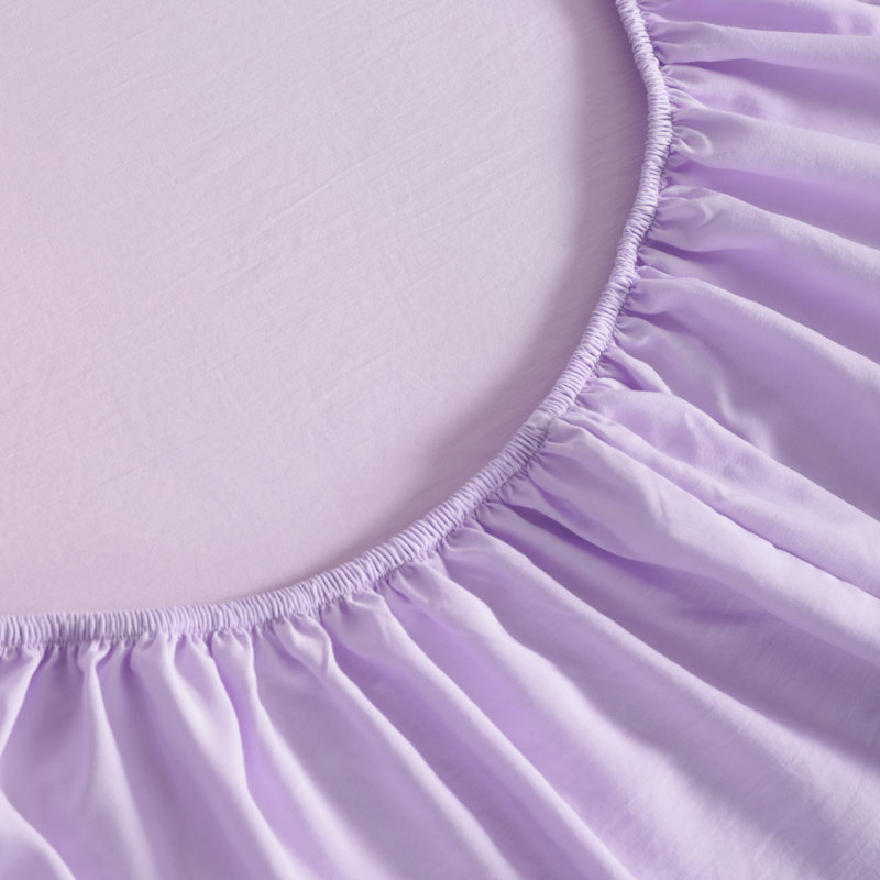 Ensemble de literie pour lit simple 5 pièces doux et respirant, Light Purple, Simple (5 pièces)