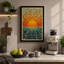Golden Sunrise Japandi - Wrapped Canvas-1987782031-1987782039
