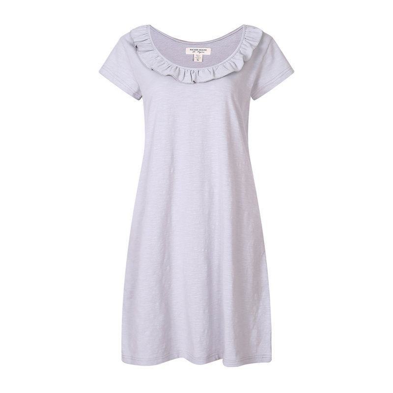 Peignoir 100% coton fille / femme + peignoir au-dessus du genou, L, Nuage