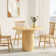 Gilta Round Solid Wood Base Dining Table