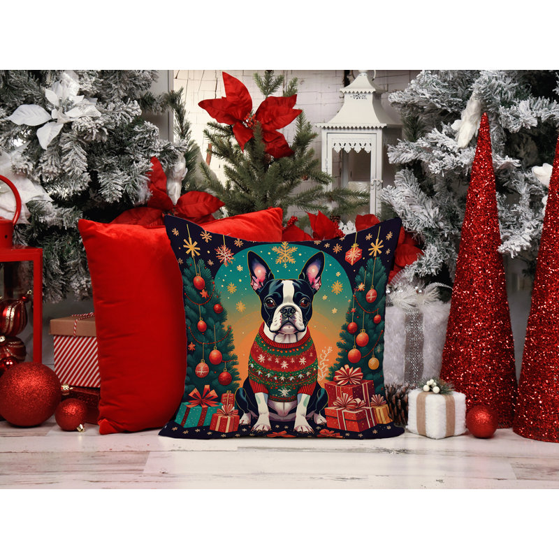  Coussin décoratif intérieur / extérieur en polyester Autre / Sans motif, 14 po x 14 po