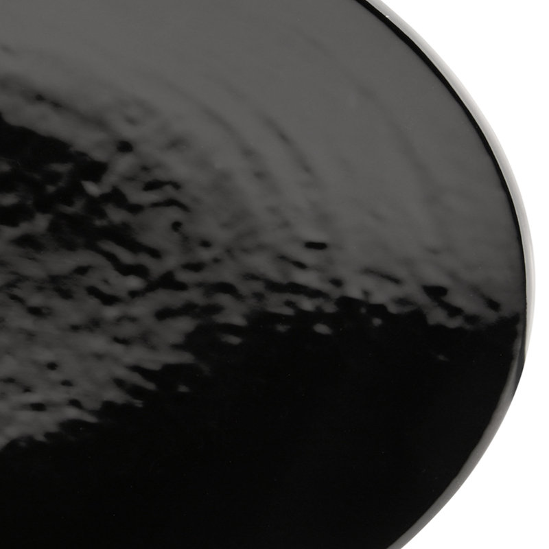 Plateau en mélamine pebble, Noir, H 1 po x l 12,75 po x P 8,75 po