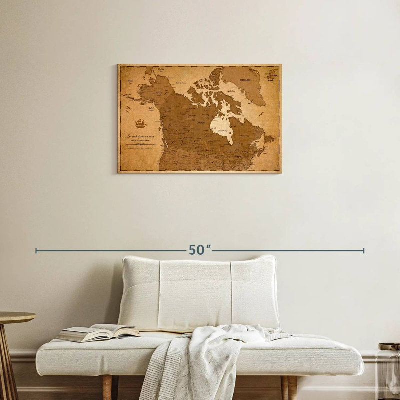 Épingle antique Canada Alvertia, 20" H x 30" W