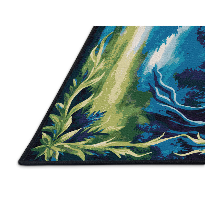 Whispering Leaves Rug, Square 7'