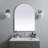 Sabine Metal Arch Wall Mirror-272105435-272105253