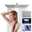 Pomme de douche carrée 10 pouces avec bras de douche réglable