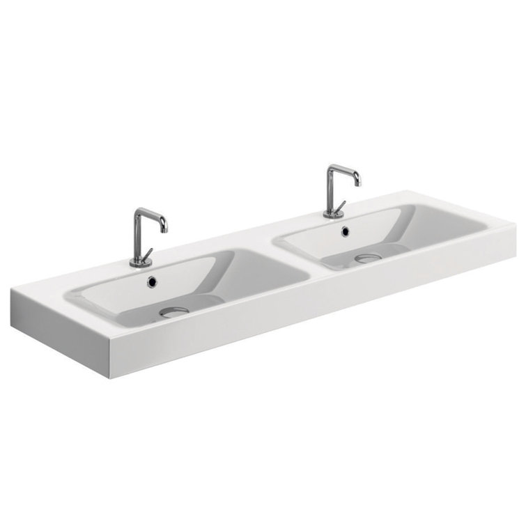 Cento 55.1'' L Bathroom Sink