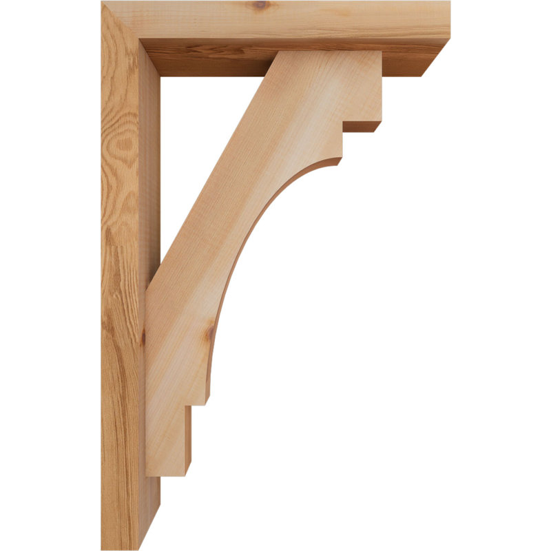 Support Merced Block avec support décalé, 22 x 14, Cèdre rouge occidental de l 3 1/2 po (lisse)