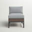 Chaise de patio avec coussins Hesse