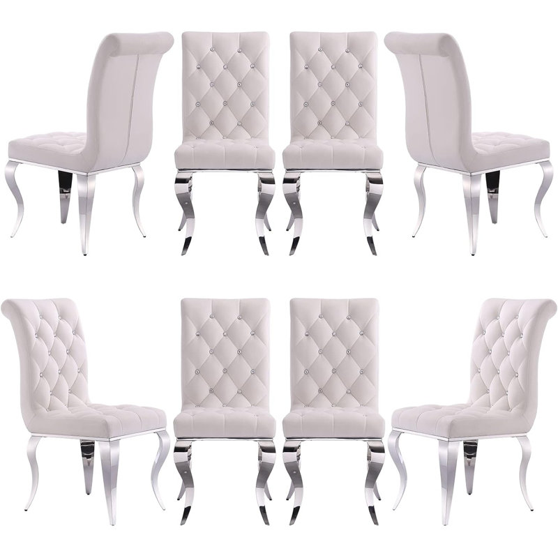 20.1'' H Tufted Velvet Upholstered Parsons Chair