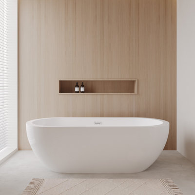Soho 72'' x 31'' Soaking Acrylic Bathtub