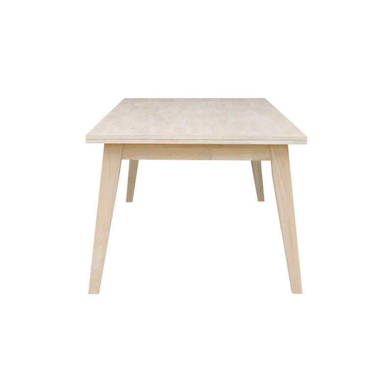 Unfinished Solid Wood Dining Table