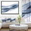 «Glittering Light Blue» - Cadre flottant, impression sur toile-26664910