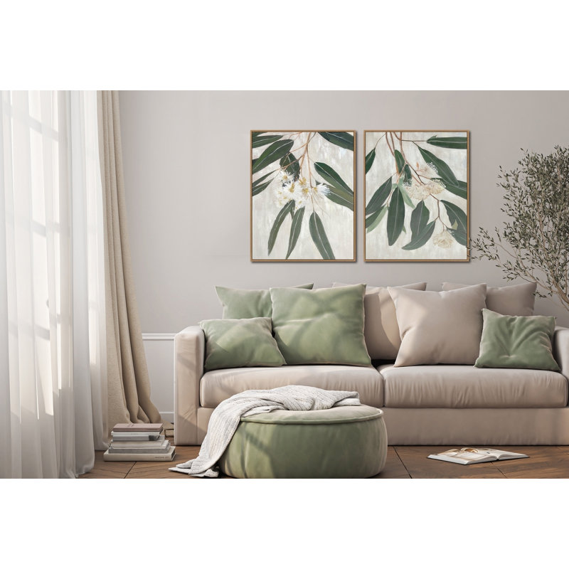 «Eucalyptus Blossoms II», art mural sur toile