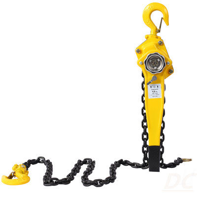 Lever Chain Hoist 1 1/2 Ton 3300LBS Capacity 10 FT Chain Come Along With Heavy Duty Hooks Ratchet Lever Chain Block Hoist Lift Puller