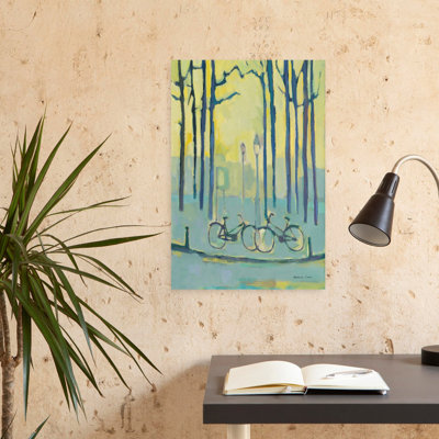 Contemporary Art Abstract Forest Landscape Art by Michael Clark - Wrapped Canvas Print