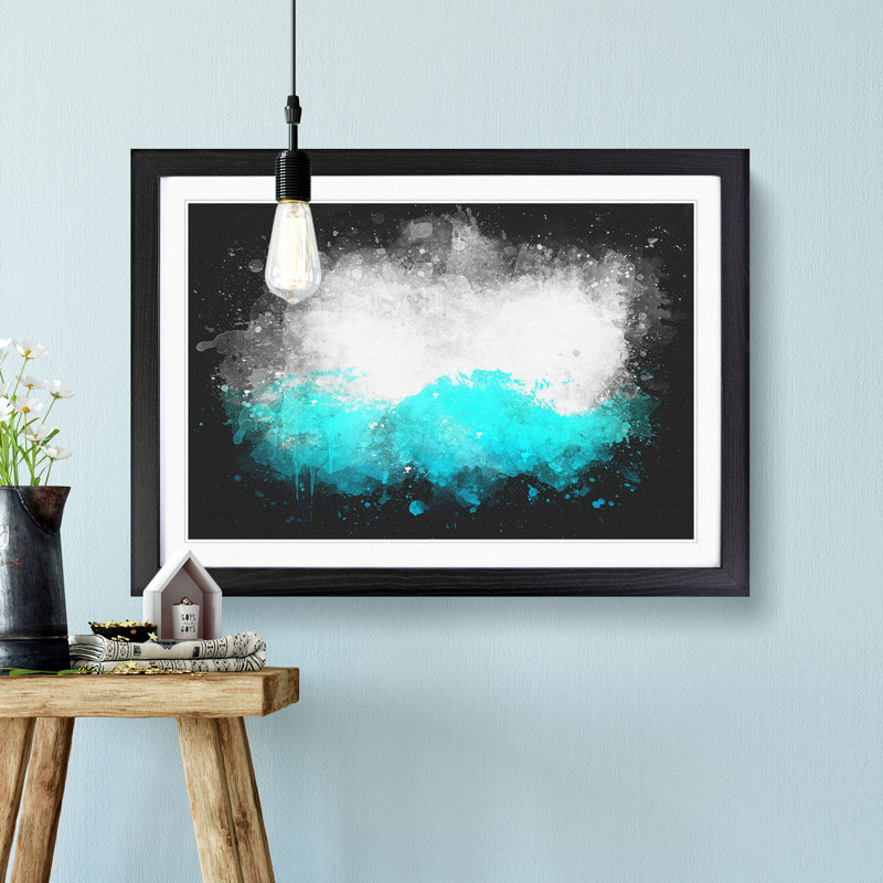 Mountain Tops - Picture Frame Graphic Art Print, 45cm H x 63cm W x 2cm D, Black Framed