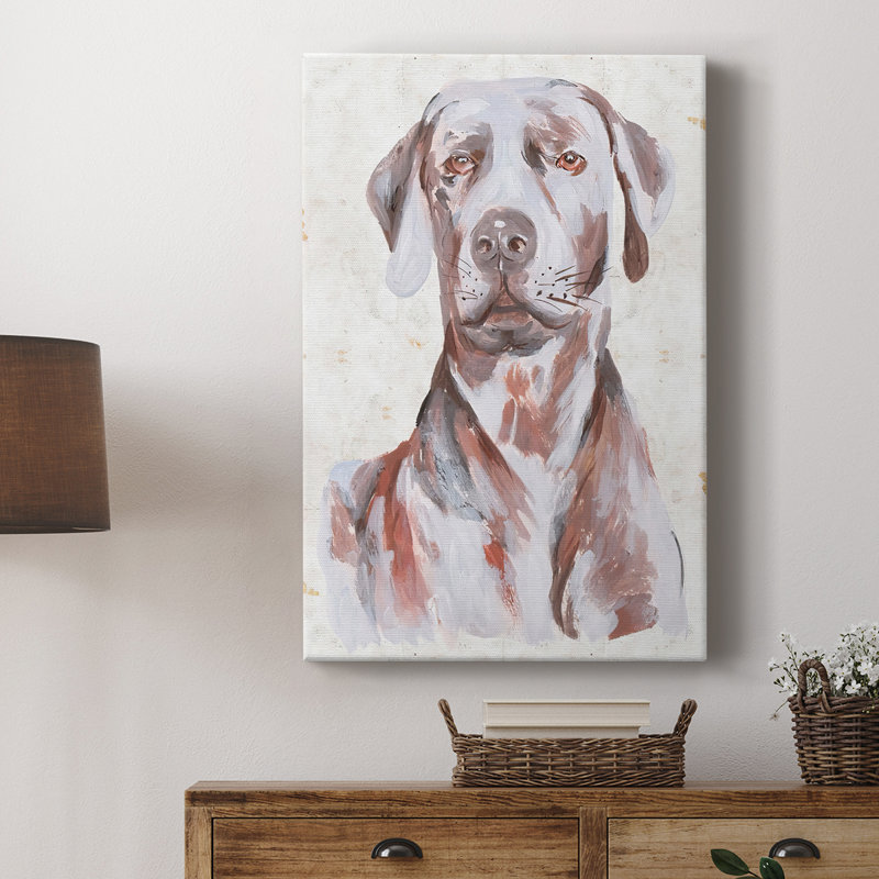 Chien assis I - galerie sur mesure, H 12 po x l 8 po