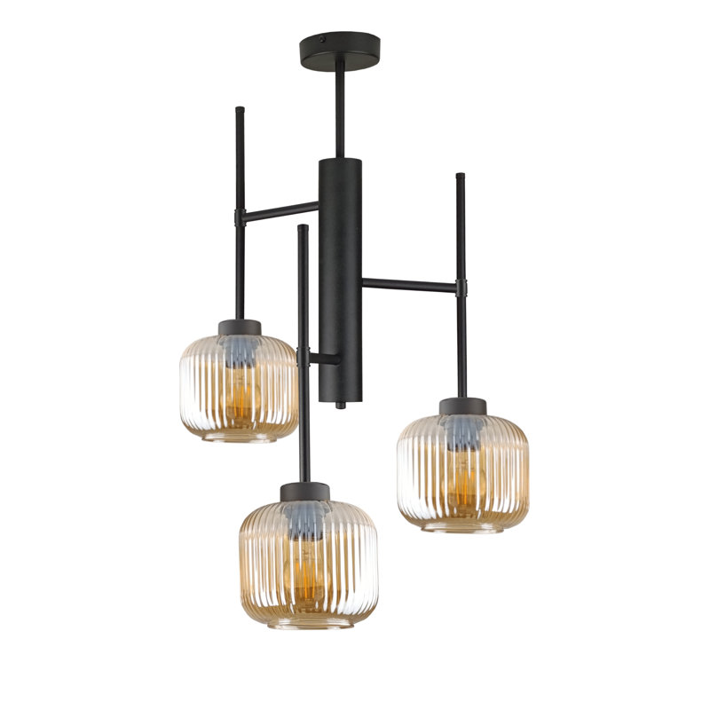 Aluma 3-light Flush Mount, Brown