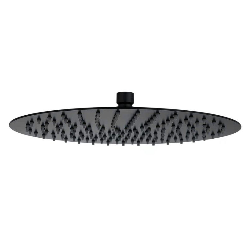 Rain Adjustable Shower Head 1.8 GPM GPM, Matte Black, Round