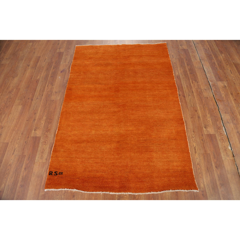 Modern Wool Gabbeh Oriental Foyer Rug 3x5