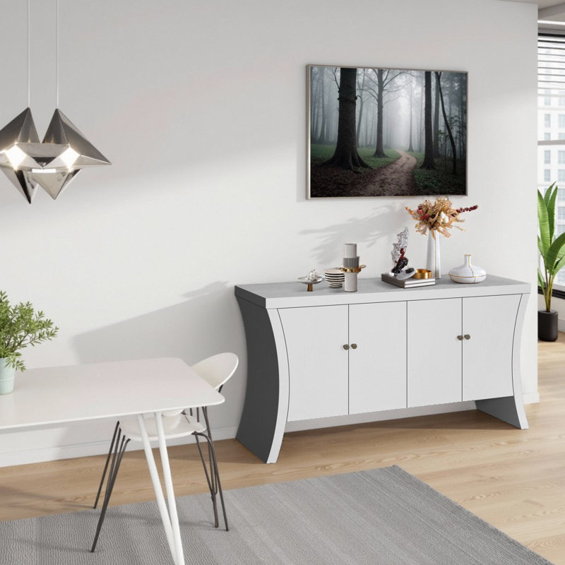 Crespo 59'' Sideboard, White