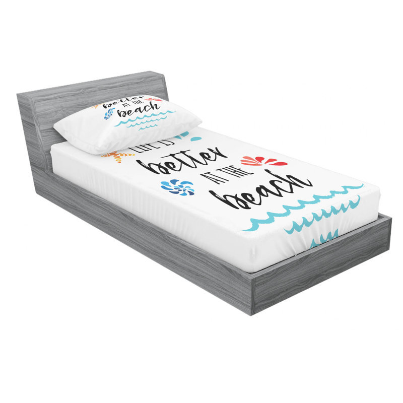 Microfiber Sheet Set, Twin Sheet Set with Fitted Sheet