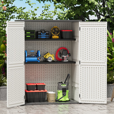 4.4 Ft. W X 2.3 Ft. D Outdoor Resin Vertical Storage Shed