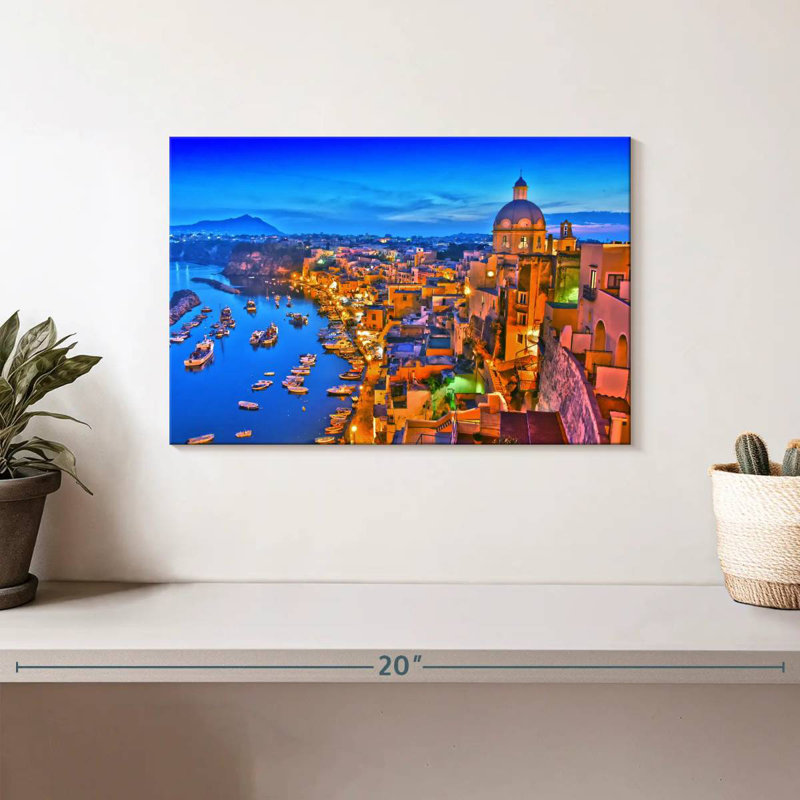 Procida Island, 8" H x 12" W