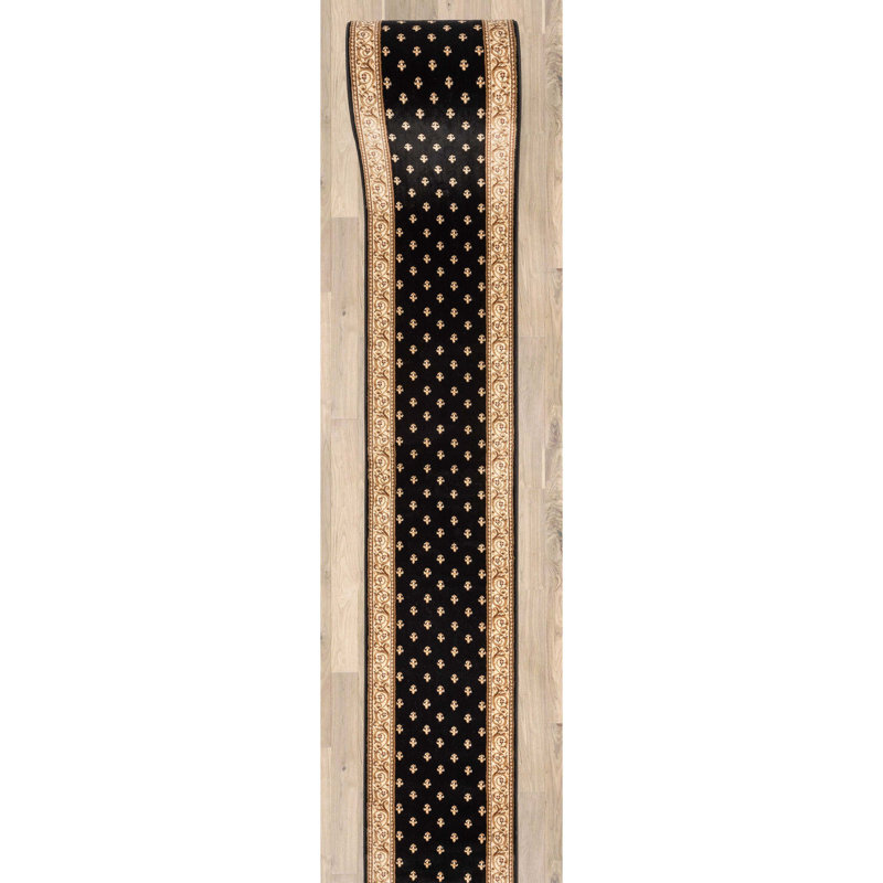 Tapis d'escalier Almore Fleur De Lis, Tapis de couloir 2 pi 2 po x 20 pi