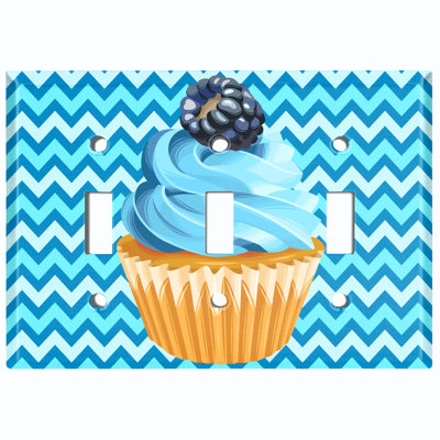 Plaque murale 3 lumières Blackberry Cupcake