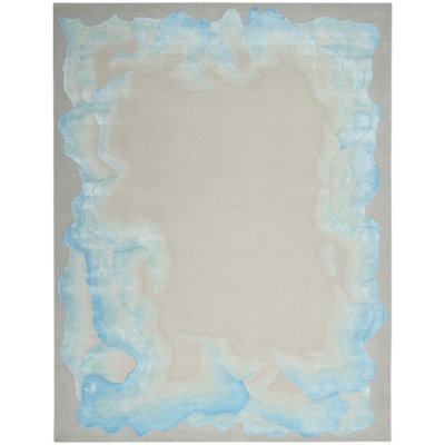 Tapis prismatique Nourison bleu brume de mer