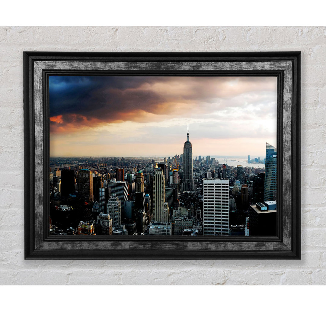 New York City As the Sun Comes Up - Einzelne Bilderrahmen Kunstdrucke