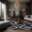 Tapis gris soyeux et moelleux-1684211051