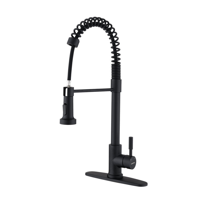 MAXWELL Pull Down Kitchen Faucet, Matte Black 