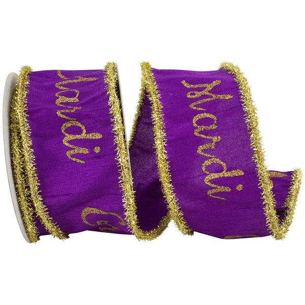 purple mardi gras ribbon