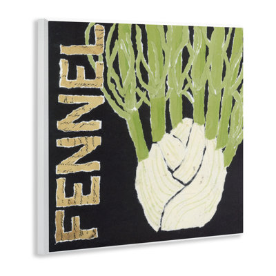 Fennel Root Vegetable Wall Plaque, design by Nancy Overton