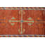Tapis de sol, tapis turc, tapis de couloir de 3 x 10,3 pi, tapis orange neutre, tapis tissé à la main, tapis rétro
