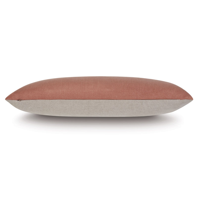 Ridge Linen Lumbar Pillow Cover & Insert