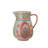  Floral Stoneware Pitcher With Handle