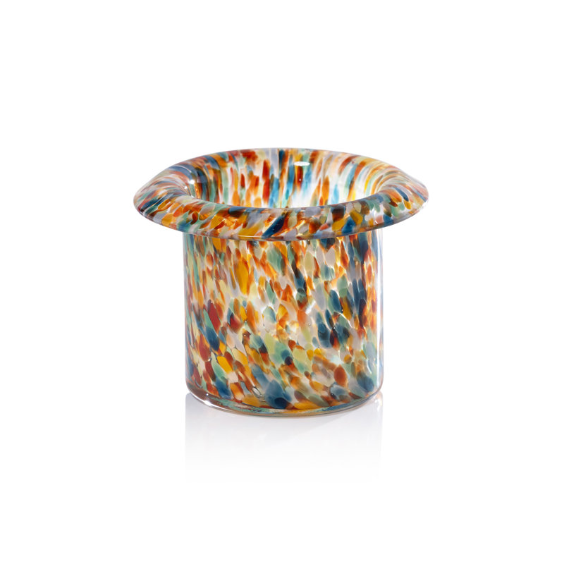 Ensemble de porte-bougie / vase 4 pièces Celia, Tons d'ambre