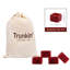 Rond de serviette classique classique rouge, ensemble de 4-420616367
