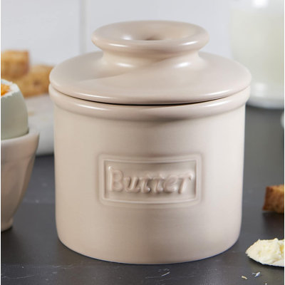 Butter Bell - Le pot Butter Bell original, Café Matte Collection, Beige mat