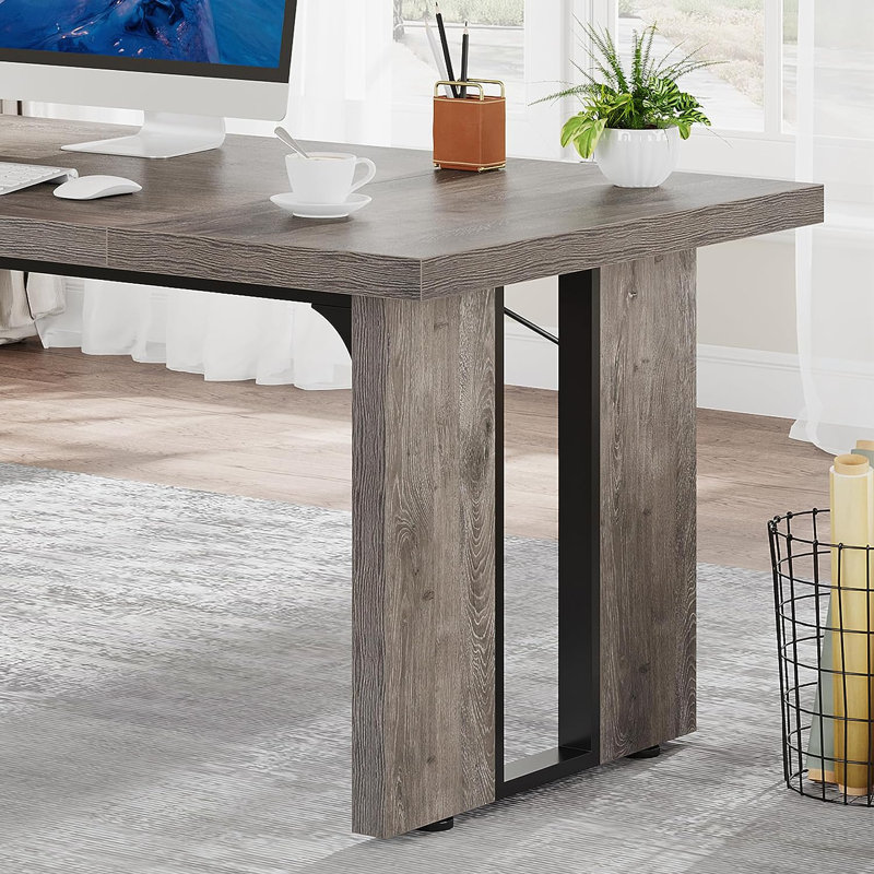 Bureau de direction rectangulaire l 70,9 po Coleshill, Gris délavé